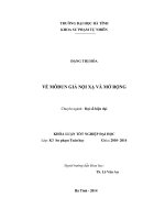 khóa luận tốt nghiệp về môđun giả nội xạ và mở rộng