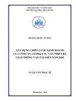 xây dựng chiến lược kinh doanh của công ty cổ phần tư vấn thiết kế giao thông vận tải 4 đến năm 2020