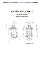 Bài tập autoCAD 2D cơ bản