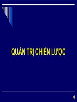 bài giảng môn quản trị chiến lược tổng quan về quản trị chiến lược