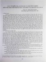 bản về kiểm tra, đánh giá và thi tốt nghiệp đối với sinh viên hệ đại học tại chức và chuyên ngành ii