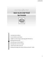 báo cáo tiểu luận môn quản trị dự án đầu tư cho dịch vụ đi chợ thuê alô chợ