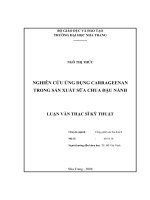 nghiên cứu ứng dụng carrageenan trong sản xuất sữa chua đậu nành