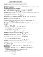 Bài toán cực trị hay và khó