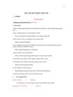 ÔN TẬP NGỮ PHÁP ANH VĂN
