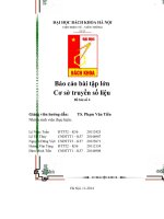 Bài tập lớn cơ sở truyền số liệu (bài 4)