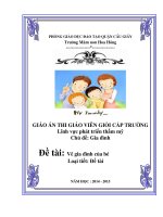 Đề tài: Vẽ gia đình của bé