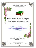 sáng kiến kinh nghiệm kinh nghiệm rèn kĩ năng đọc cho học sinh lớp 1