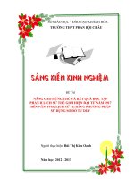 nâng cao hứng thú và kết quả học tập phần ii lịch sử thế giới hiện đại từ năm 1917 đến năm 1945 (lịch sử 11) bằng phương pháp sử dụng sơ đồ tư duy