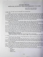 bộ môn tốc ký kiểm tra , đánh giá theo quy định đào tạo mới