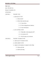 Đề tài  nghiên cứu về thuật toán định tuyến, giao thức định tuyến có sử dụngthuật toán