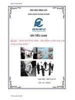 bài tiểu luận đề tài phân tích khái niệm đặc điểm và bộ máy của công ty hợp danh