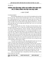 skkn Thông qua âm nhạc giáo dục nhân cách đạo đức và lý tưởng sống cao đẹp cho học sinh