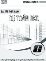 bài tập thực hành dự toán GXD