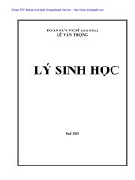 giáo trình lý sinh học