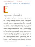 BÁO CÁO THỰC HÀNH KIẾN TẬP NHẬP MÔN CƠ ĐIỆN TỬ