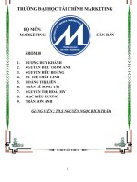 công cụ chiêu thị chủ yếu trong tình huống