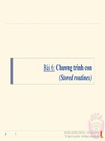 Bài 6 Stored routines và triggers