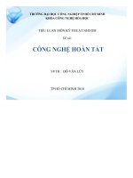 Đề tài công nghệ kĩ thuật hóa học kĩ thuật nhuộm