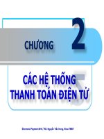 Chương 2: Các hệ thống thanh toán điện tử Thanh toán trong Thương mại điện tử