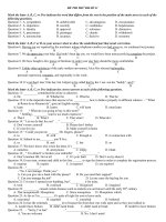 đề THI THỬ đh số 10