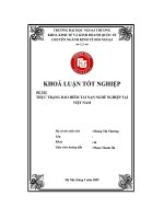 Thực trạng bảo hiểm tai nạn nghề nghiệp tại Việt Nam