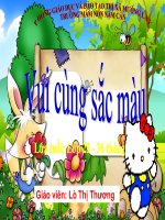 slide bài giảng chủ đề vui cùng sắc màu
