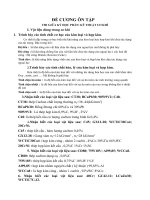 ĐỀ CƯƠNG ôn tập kỷ thuật cơ khí