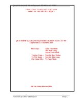 QUY TRÌNH VẬN HÀNH MẠCH ĐIỀU KHIỂN MÁY CẮT 531 TRẠM 500 kV THƯỜNG TÍN