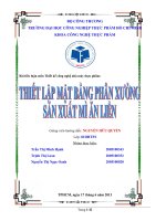 tiểu luận thiết kế mặt bằng phân xưởng sản xuất mì ăn liền