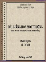 bài giảng hoá môi trường
