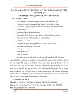 LẬP DỰ ÁN ĐẦU TƯ  XÂY DỰNG NHÀ MÁY SẢN XUẤT BÀN GỔ NỘI THẤT