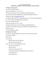 đề cƣơng môn học cho trẻ làm quen với môi trường xung quanh