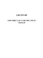 CHUYÊN ĐỀ GIỚI THIỆU GAP VÀ BỘ TIÊU CHUẨN VIETGAP