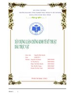 thiết kế nhà máy thực phẩm xây dựng luận chứng kinh tế kỹ thuật dầu thực vật