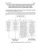 tÀI LIỆU KỸ THUẬT HƯỚNG DẪN CÁN BỘ TÍN DỤNG CÁC PFIs THỰC HIỆN CÁC QUY ĐỊNH VỀ BẢO VỆ MÔI TRƯỜNG TRONG KHUÔN KHỔ DỰ ÁN TÀI CHÍNH NÔNG THÔN III