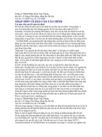 nhập môn báo cáo tài chính