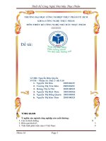 thiết lập mặt bằng phân xưởng chính của nhà máy đường mía