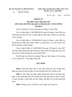 QUY ðỊNH Về quy trình quan trắc môi trường nước biển