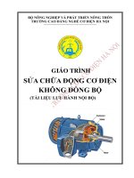giáo trình sữa chữa động cơ điện không đồng bộ