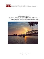 THUYẾT MINH TÓM TẮT CHƯƠNG TRÌNH PHÁT TRIỂN ĐÔ THỊ TỈNH ĐỒNG NAI GIAI ĐOẠN ĐẾN NĂM 2020 VÀ GIAI ĐOẠN 2021-2030