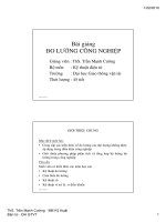 Bài giảng ĐO LƯỜNG CÔNG NGHIỆP
