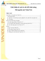 giới thiệu và mô tả chi tiết tính năng mã nguồn mở nukeviet