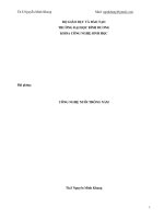 bài giảng công nghệ nuôi trồng nấm