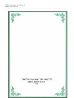 báo cáo phân tích thiết kế hệ thống quản lý xe khách