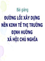 đường lối xây dựng nền kinh tế thị trường định hướng xã hội chủ nghĩa
