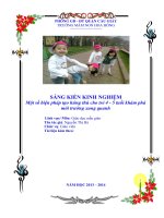 SÁNG KIẾN KINH NGHIỆM Một số biện pháp tạo hứng thú cho trẻ 4 - 5 tuổi khám phámôi trường xung quanh