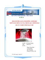 những hư hỏng xảy ra trong quá trình bảo quản và biện pháp hạn chế