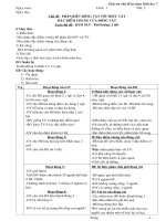 giáo án chủ đề tự chọn sinh học lớp 7 chủ đề phân biệt động vật với thực vật đặc điểm chung của động vật