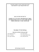 Nghiên cứu xây dựng mô hình phát triển sản phẩm thuỷ sản của làng nghề truyền thống miền Bắc và Bắc Trung Bộ